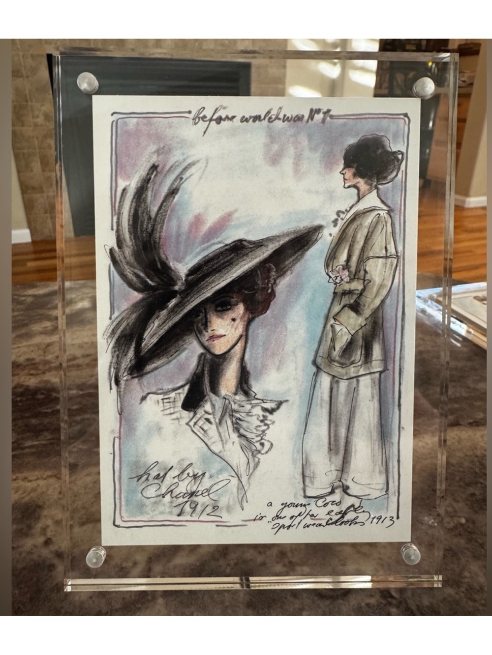 Chanel Framed Postcard Karl
Lagerfeld Metropolitan Museum of Art 2005 Before WWI